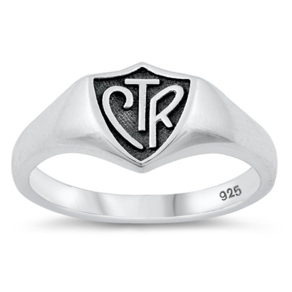 Church Of Latter Day Saints Ring “Choose The Right” Sterling Silver Ring